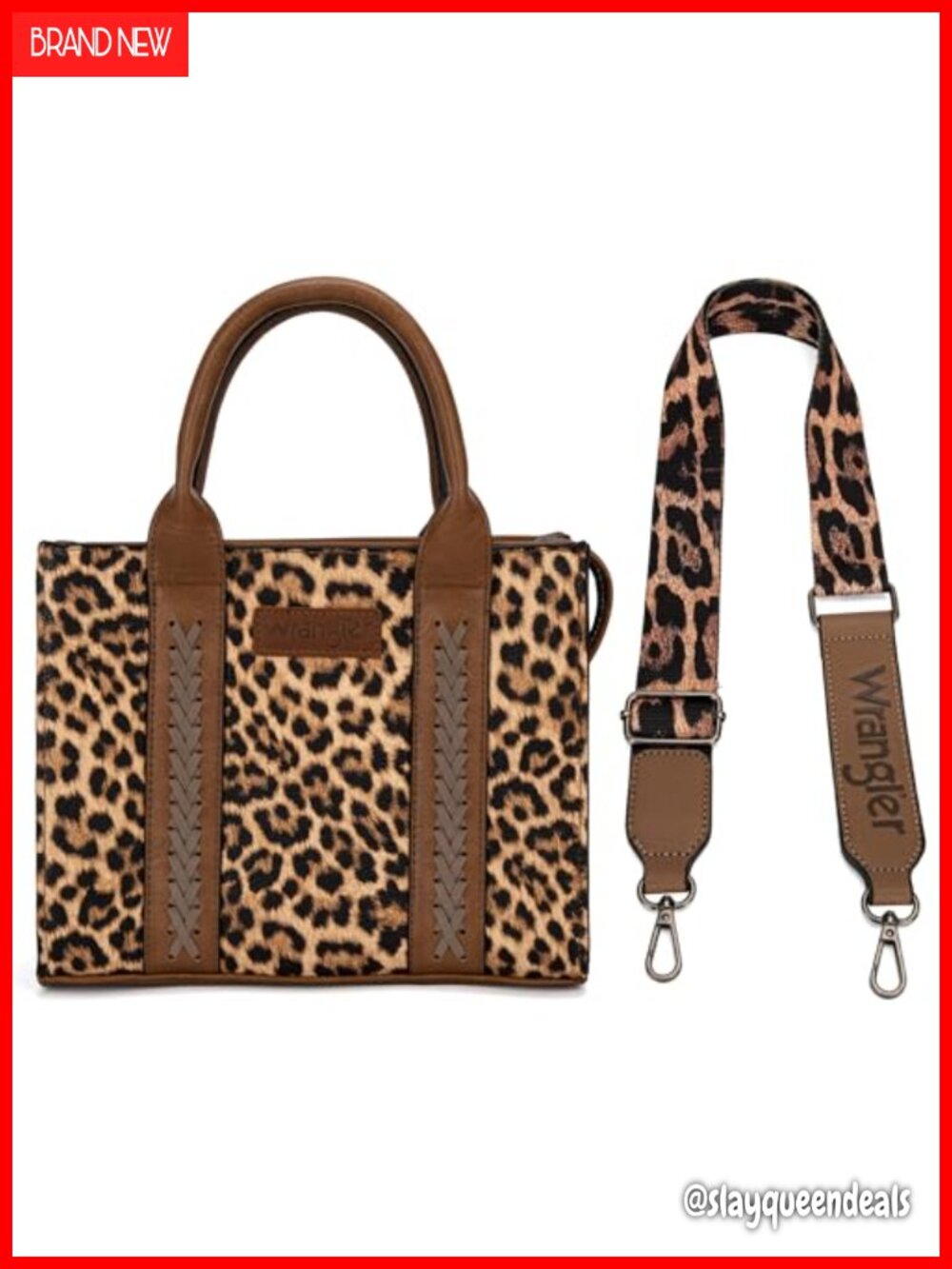 Women's Western Whipstitch Tote Bag with Crossbody Strap - Picture 3 of 6